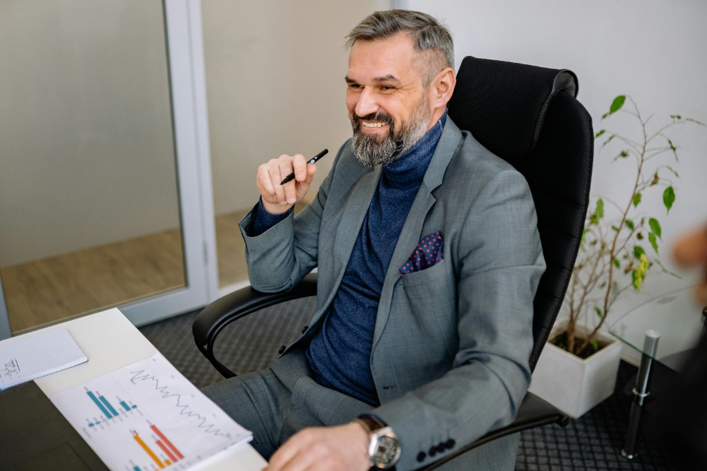 Business consultant in a professional office setting